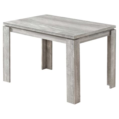 48" X 32" X 30.5 " Grey Reclaimed Wood-Look Dining Table