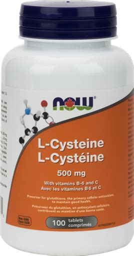 NOW Foods L-Cysteine 500mg | BuyWell.com | BuyWell.com - Canada's online vitamin, beauty ...