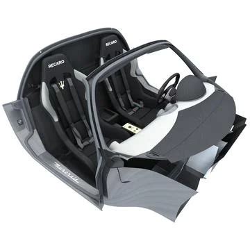 Maserati MC12 Interior V2 ~ 3D Model #91482906 | Pond5