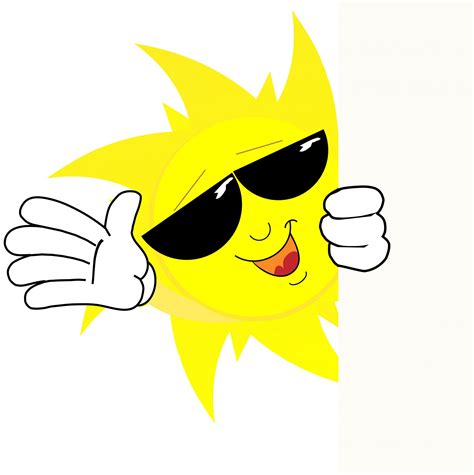 Happy Sun Face Cartoon Free Stock Photo - Public Domain Pictures