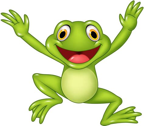 Funny cartoon animals vector (21).png | Frogs | Frösche, Tiere, Clipart