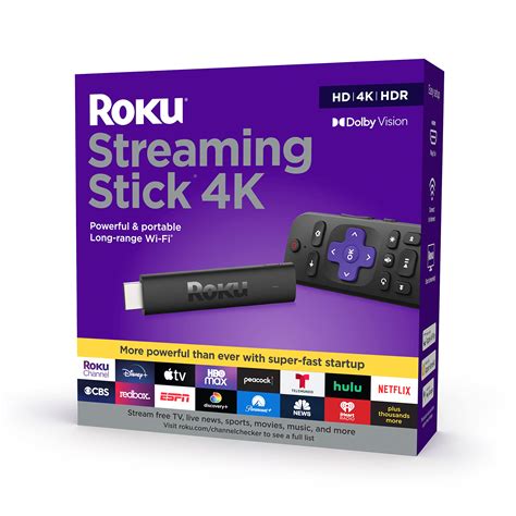 Buy Roku Streaming Stick 4K 2021 | Streaming Device 4K/HDR/Dolby Vision with Roku Voice Remote ...