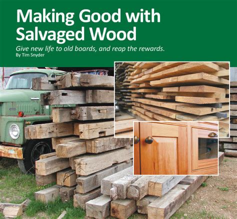 Making Good With Salvaged Wood | Woodcraft