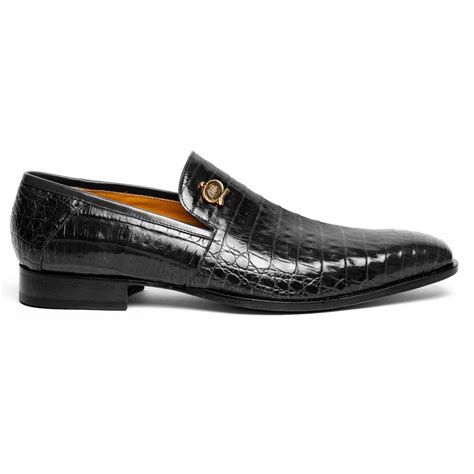 Mauri 4912 Body Alligator Shoes Black | MensDesignerShoe.com