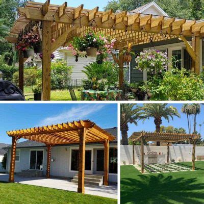 12x12 Pergola Kits - Big Kahuna Freestanding Cedar – Pergola Depot