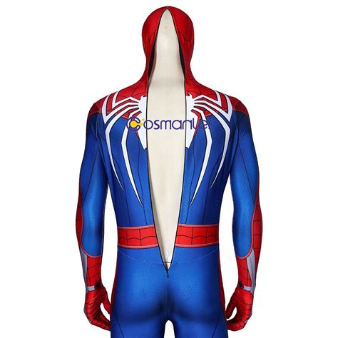 Spider-Man PS4 Advanced Suit Spider Man Spandex Cosplay Costume