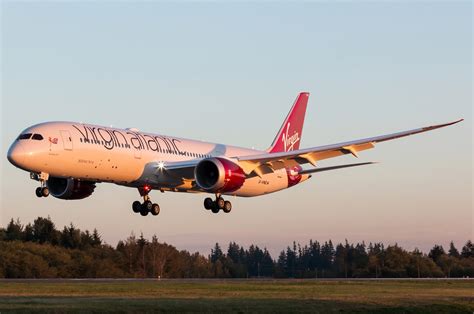 Virgin Atlantic Boeing 787-9 Approaching During Sunset | Aircraft ...