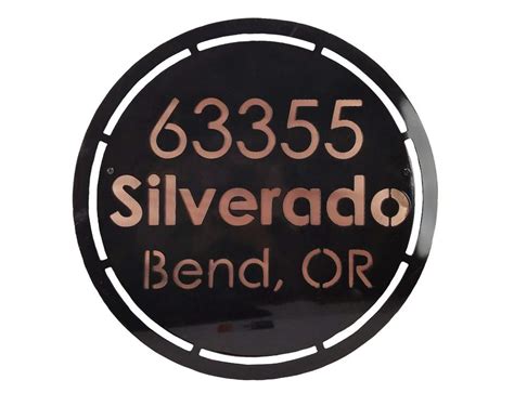 SMW0625 Custom Metal Address Sign - Sunriver Metal Works