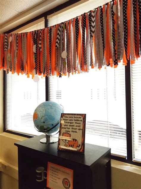 Classroom curtain idea in school colors. | Classroom curtains, Curtains ...