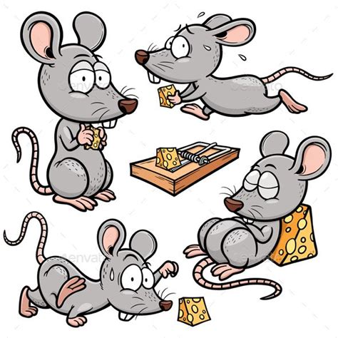 Cartoon Rat | Cartoon rat, Simple cartoon, Vector illustration