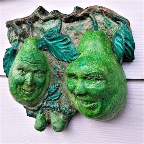 Green Pears an 11 Ornamental Wall Sculpture for Home - Etsy
