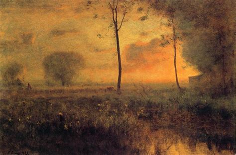 Art Reproductions Sunset at Montclair, 1892 by George Inness (1825-1894, United States ...