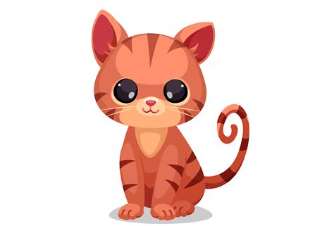 Cute little kitten vector 618805 Vector Art at Vecteezy