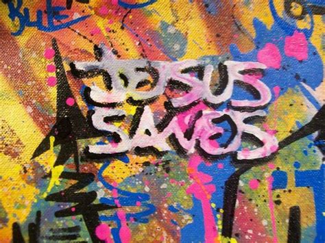 Jesus Saves Graffiti Art