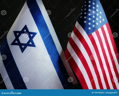 Flags of the USA and Israel. Stock Photo - Image of united, country ...