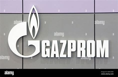 Logo of OAO Gazprom Stock Photo - Alamy