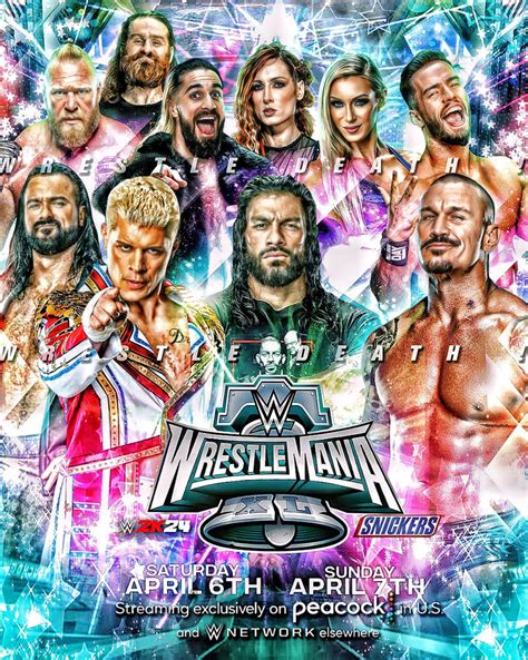 WWE WrestleMania 40 Custom Poster by WrestleDeath90 on DeviantArt