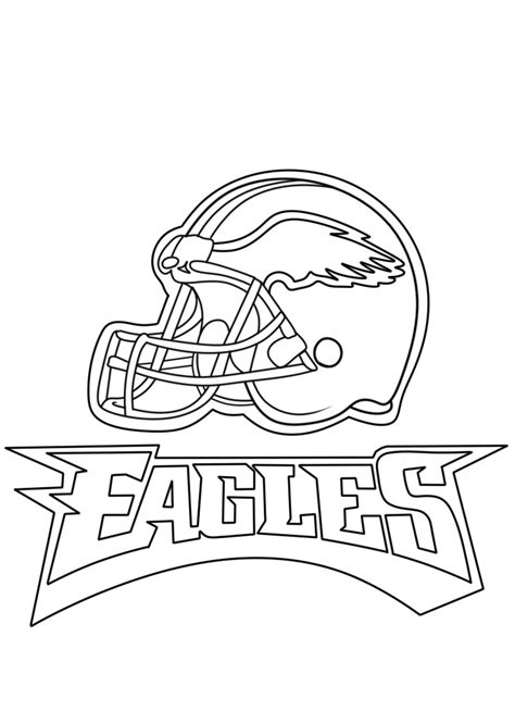 Basic Philadelphia Eagles coloring page - Download, Print or Color ...