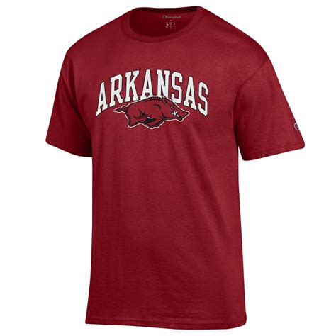 Arkansas Razorback Short Sleeve Jersey Tee By Champion - The Stadium Shoppe On Razorback