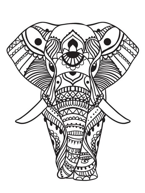 Elephant Coloring Pages for Adults - Best Coloring Pages For Kids