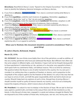 😂 Patrick henry speech purpose. Analysis of Patrick Henry's Speech to ...