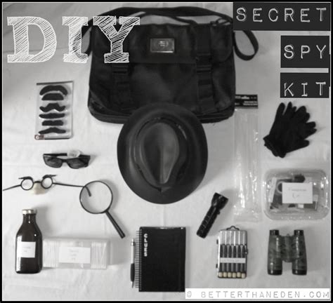 Thats how: DIY Secret Spy Kit