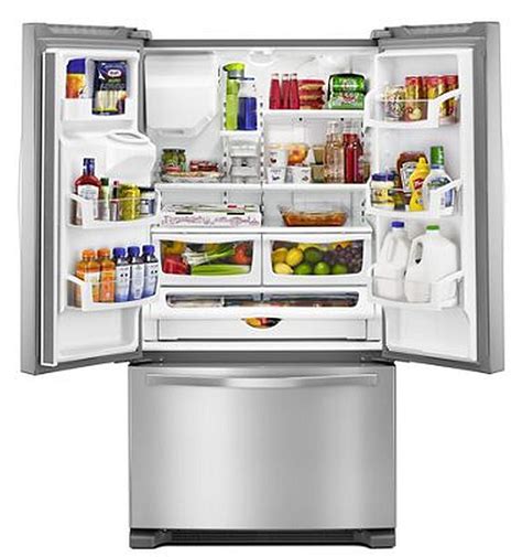 Whirlpool WRF555SDFZ 36-Inch Stainless Steel French Door Refrigerator at Sutherlands