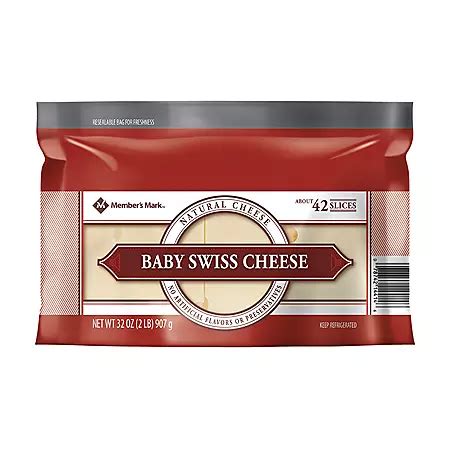 Member's Mark Baby Swiss Cheese Slices (2 lbs.) - Sam's Club