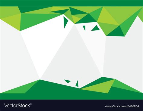 Background triangle green Royalty Free Vector Image