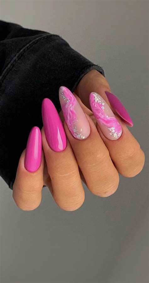 50 Best Summer Nails To Try in 2023 : Pink Marble Nails