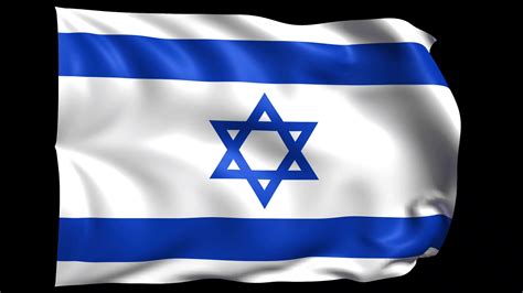 Israel Flag Weaving Animation. 4K Israeli Flag Flying in the Sky ...