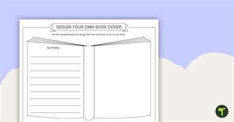 Design Your Own Book Cover Worksheet | Teach Starter