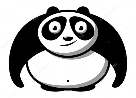 Cartoon fat panda — Stock Vector © shewolf #47453511