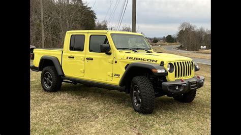 2023 Jeep Gladiator Rubicon High Velocity Yellow - No Fox Shocks! - YouTube