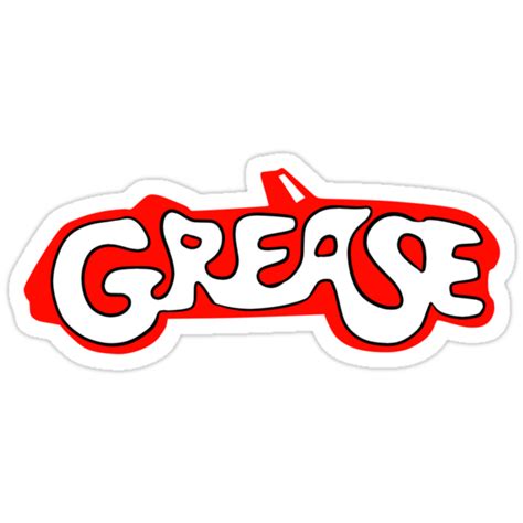 "Grease Logo" Stickers by NatsReksio | Redbubble