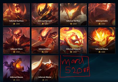 How come two infernal skins are worth less the rest of the skins? : r/leagueoflegends