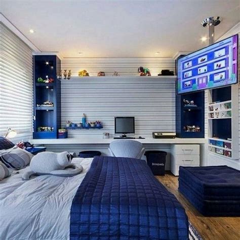 60+ Amazing Cool Bedroom Ideas For Teenage Guys Small Rooms 40 ...