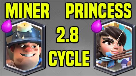 Clash Royale | Miner, Princess Cycle Deck | Legendary Arena Deck | Best ...