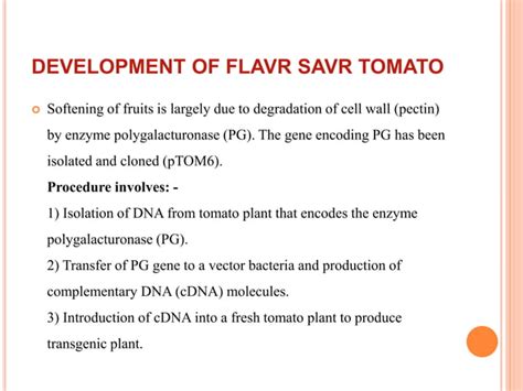 Flavr savr tomato.ppt