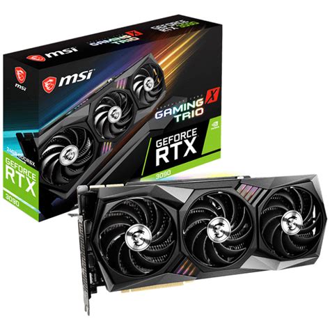 Buy MSI GeForce RTX 3090 Gaming X Trio 24GB [RTX-3090-GAMING-X-TRIO-24G] | PC Case Gear Australia