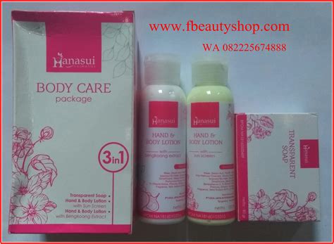 Hanasui Body Care 3in1 Paket Body Lotion BPOM