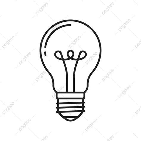 Gambar Lampu Bohlam Lampu Transparan Umum, Hitam, Konseptual, Vektor PNG dan Vektor dengan ...