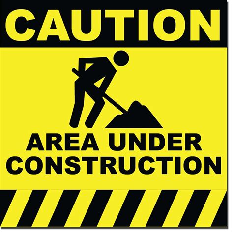 Clip Art: Construction Signs Clip Art | Construction signs, Construction signs printable, Under ...