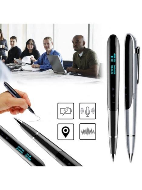 Spy pen recorder with intuitive led screen