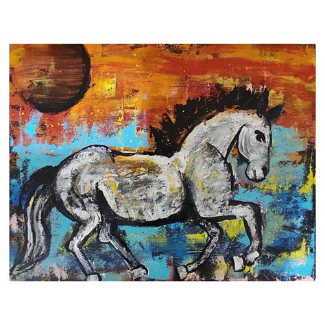 Acrylic Horse Paintings