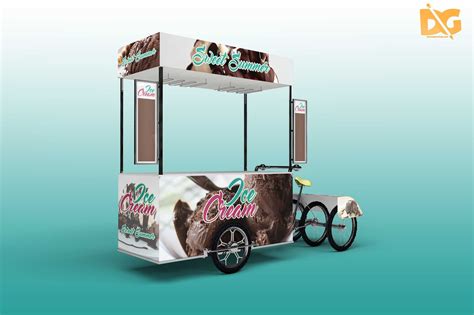 Awesome Ice Cream Cart Mockups | Branding mockups free, Mockup, Logo design mockup