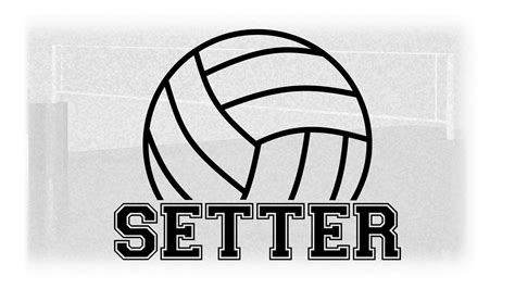 Volleyball Word Clipart Black And White