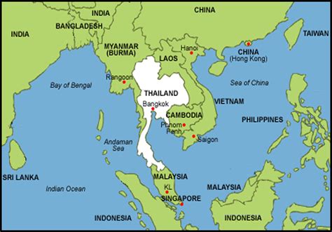 Thailand Map Asia