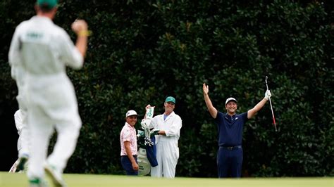 Jon Rahm skips ball across pond in amazing hole-in-one at the Masters ...