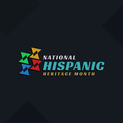 Hispanic heritage month. Abstract logo design in retro style, geometry. 11512431 Vector Art at ...